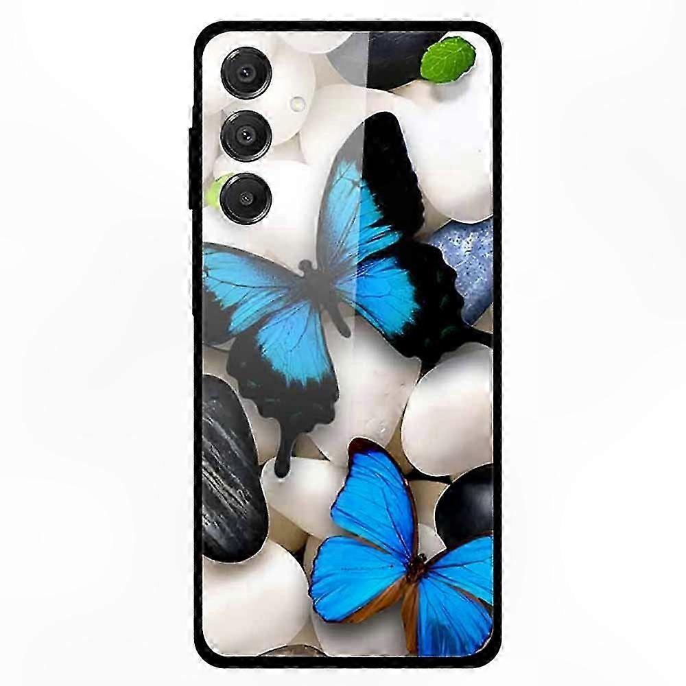 Schutzhülle Aus Gehärtetem Glas Mit Aufgedrucktem Design Für Galaxy A16 5g/4g, Robuster Und Stilvoller Schutz Für Ihr Smartphone, Schlanke Hülle Mit Grafikdesign, Kompatibel Mit Dem A16-modell, Stoß-