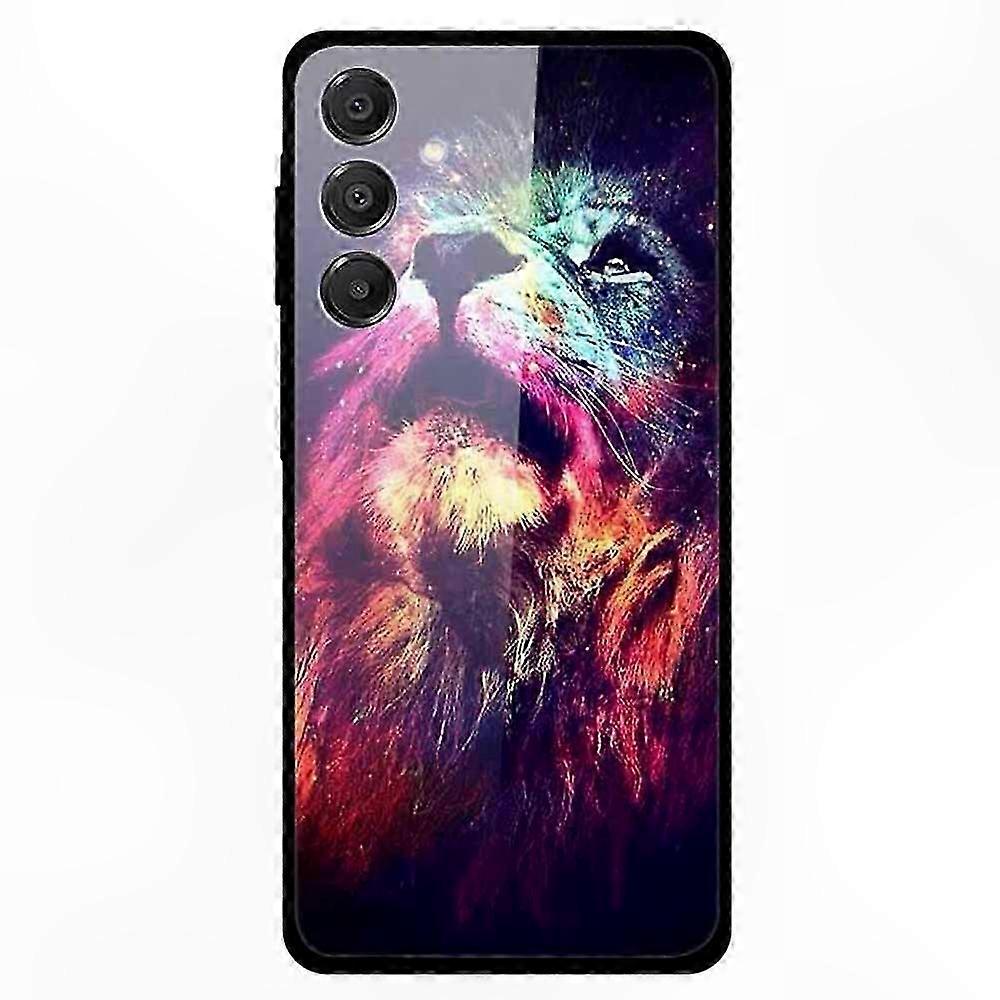 Galaxy A16 5g/4g Hülle Aus Bedrucktem Gehärtetem Glas, Widerstandsfähiger Rückseitenschutz, Schlanke Hülle Mit Muster, Extrem Robuste Rückseitenabdeckung.