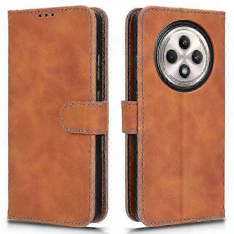 Oppo Reno12 F 5g Hülle, Weiche Leder-brieftaschenhülle, Rutschfester Magnetverschluss, Verstärkter Fallschutz, Elegante Flip-folio-hülle