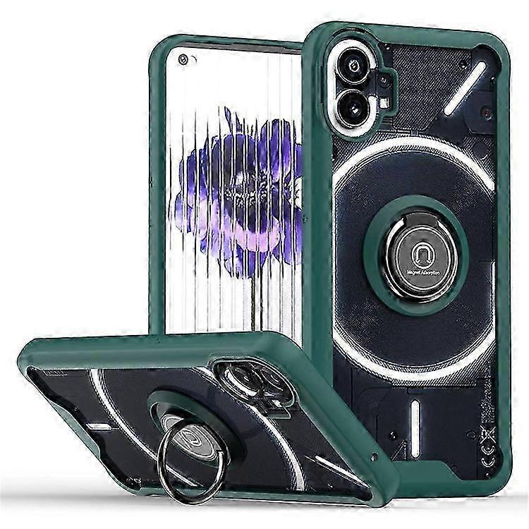 5g-handyhülle Mit Drehbarem Ring, Integriertem Ständer Und Magnetplatte – Hybrid-hülle Aus Tpu Und Acryl, Verstärkter Schutz, Robustes Design Für Smartphones.