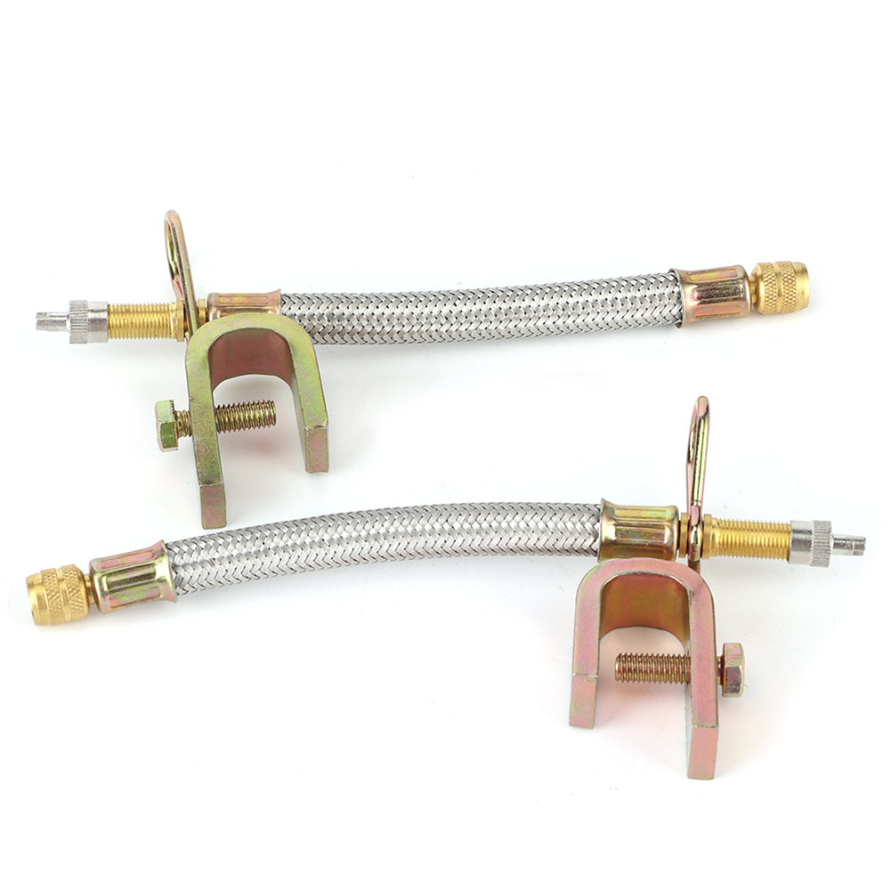 2 Edelstahl-reifenventile Mit Geflecht, 150 Mm, Universell Für Autos