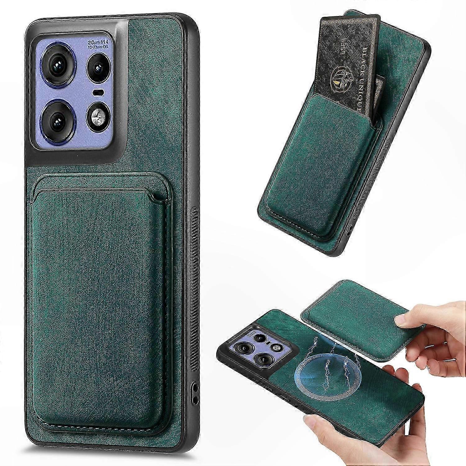 Retro-hülle Aus Leder Und Tpu Mit Herausnehmbarem Kartenhalter Für 5g-smartphones, Elegante Und Robuste Hülle, Abnehmbare Tasche, Optimaler Schutz, Retro-handy-accessoire, Weiche Leder-klapphülle.