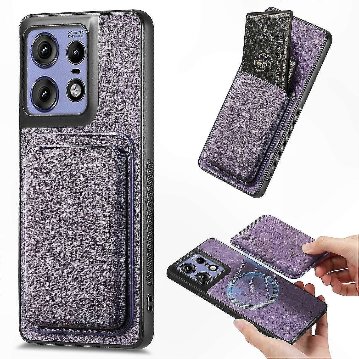 Retro-hülle Aus Leder Und Tpu Mit Herausnehmbarem Kartenhalter Für 5g-smartphones