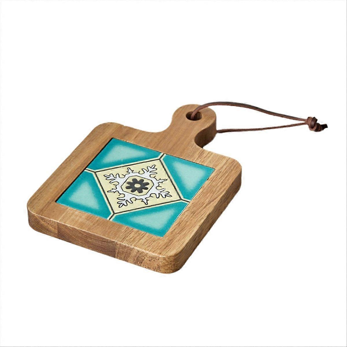 Set Aus 6 Retro-untersetzern Aus Massivholz Für Heiße Speisen, Tischschutz, Vintage-untersetzer, 6er-set, Für Den Heimgebrauch, Antiker Stil, Hitzebeständig.