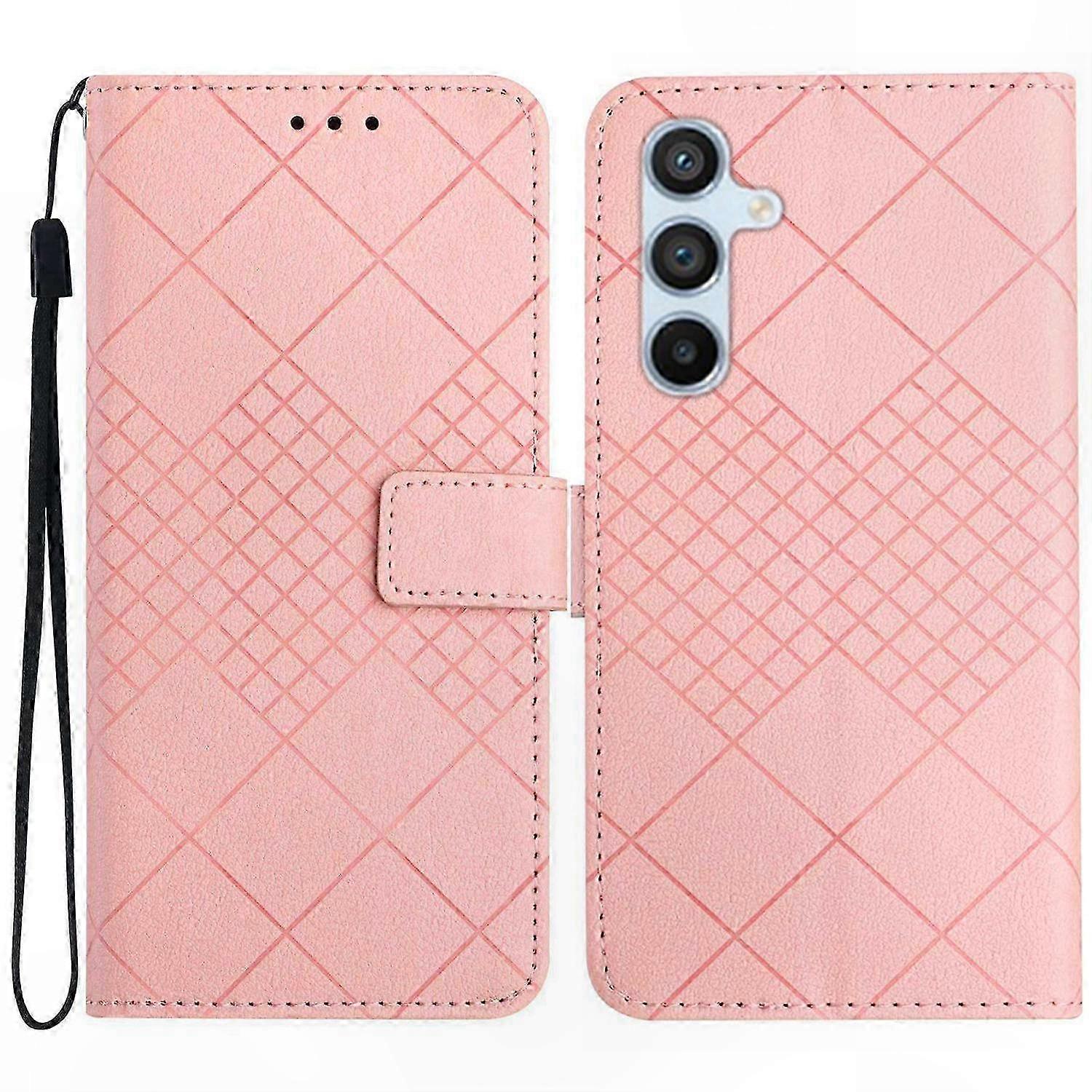 Brieftaschenhülle Aus Pu-leder Für Galaxy A17, Klapphülle Mit Geprägtem Muster, Magnetverschluss