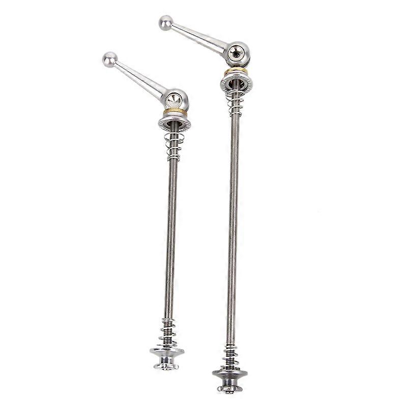 Schnellspanner Aus Titan Für Rennradlaufräder, Silberfarben, Leichte Hohlachse, Sichere Werkzeuglose Befestigung, Kompatibel Mit Den Meisten Fahrrädern, 2er-pack, Langlebige Leistung.