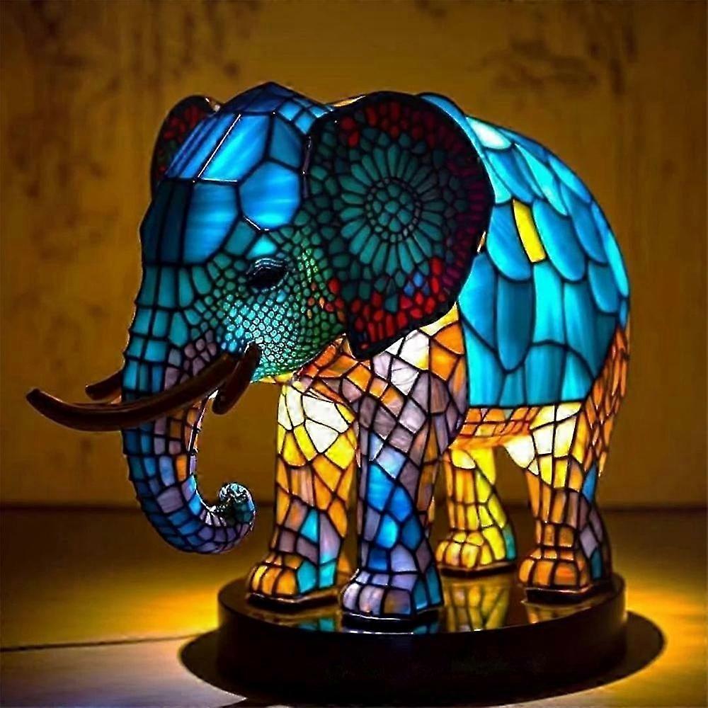 Tischleuchte Aus Kunstharz Mit Tiermotiv (2024), Dekoratives Nachtlicht Fürs Büro, Elegante Und Moderne Beleuchtung