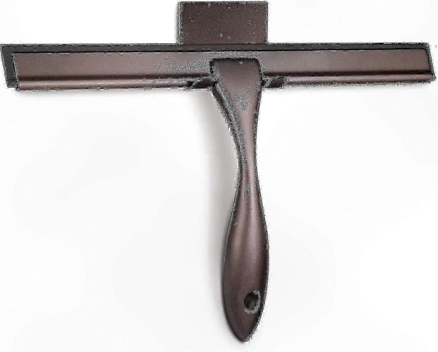 Edelstahl-abzieher Mit Schwarzer Klinge Für Fenster Und Spiegel, Streifenfreie Reinigung, Waschwerkzeug Mit Ergonomischem Griff, 1 Stück