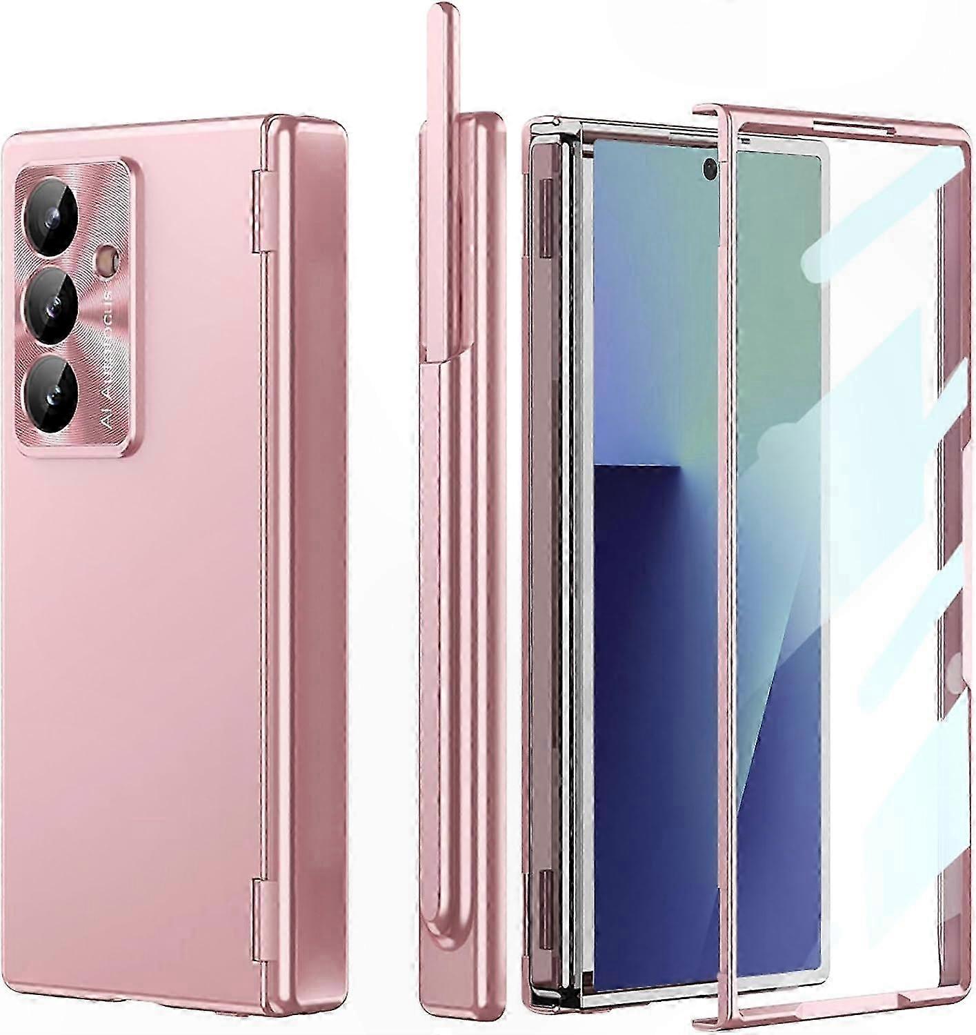 Vollständige Schutzhülle Für Faltbare Smartphones, Mit Stifthalter, Integriertem Displayschutz, Verstärktem Scharnier, Schlankem Design, Kompatibel Mit Galaxy Z Fold 7