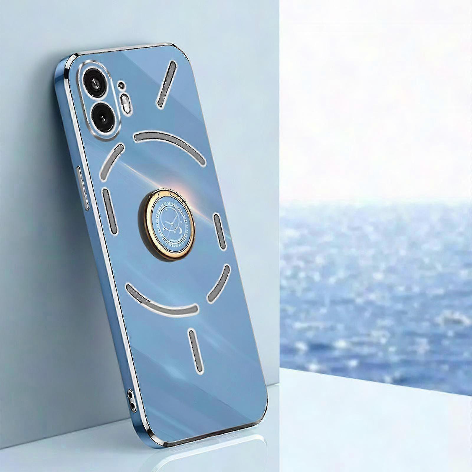 Hautfreundliche Schutzhülle Mit Integriertem Ständerring Für Das Nothing Phone 2, Schlank Und Leicht, Mit Drehbarem Ständer, Kratzschutz, Kompatibel Mit Dem Nothing 2 Smartphone