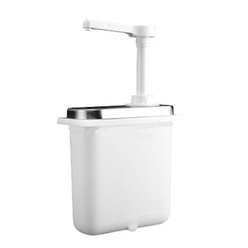 1-liter-saucenspenderflasche Mit Edelstahlpumpe, Würzmittelspender Für Die Profiküche, Robuster Und Hygienischer Stopfer.