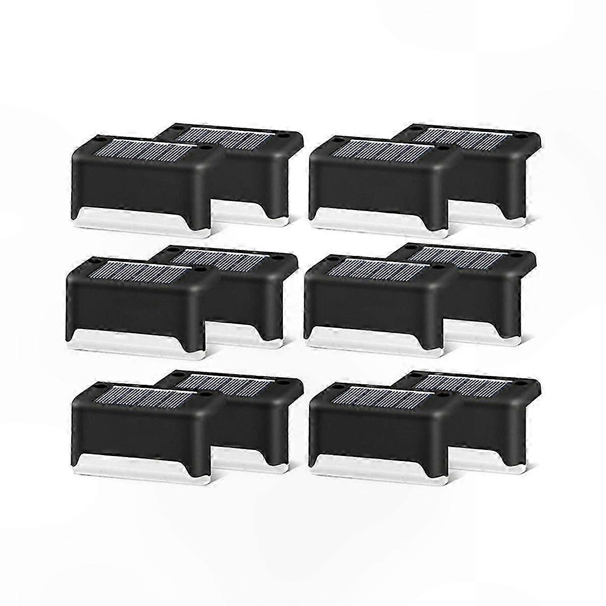 Set Mit 12 Solarleuchten Für Außentreppen, Wasserdicht, Für Gartenwege, Zäune, Hof Und Terrassendekoration