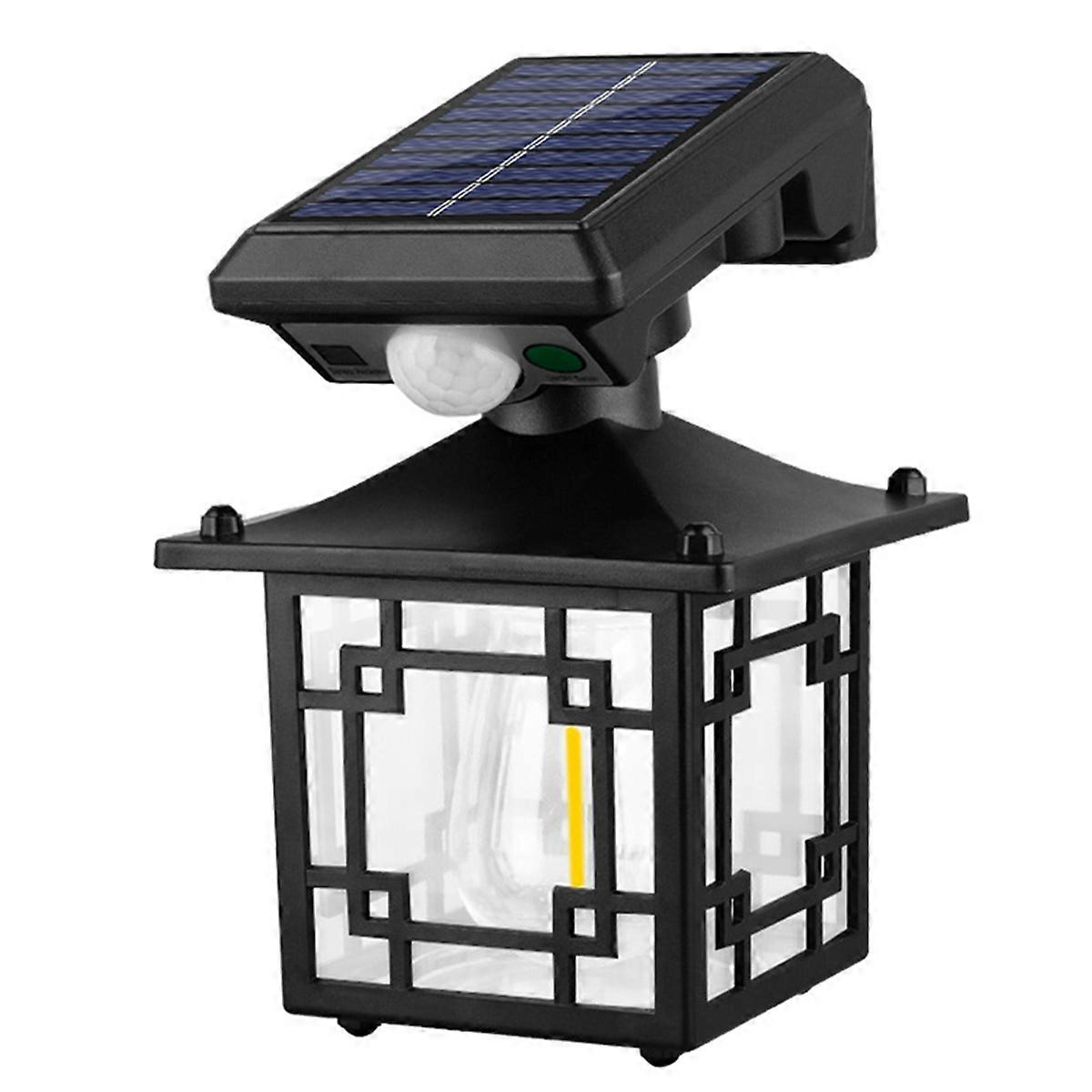 Wasserdichte Solar-wandlaterne Für Den Außenbereich Mit 200 Lumen, Bewegungsmelder Und Sicherheitsbeleuchtung Für Garten, Terrasse Und Einfahrt.