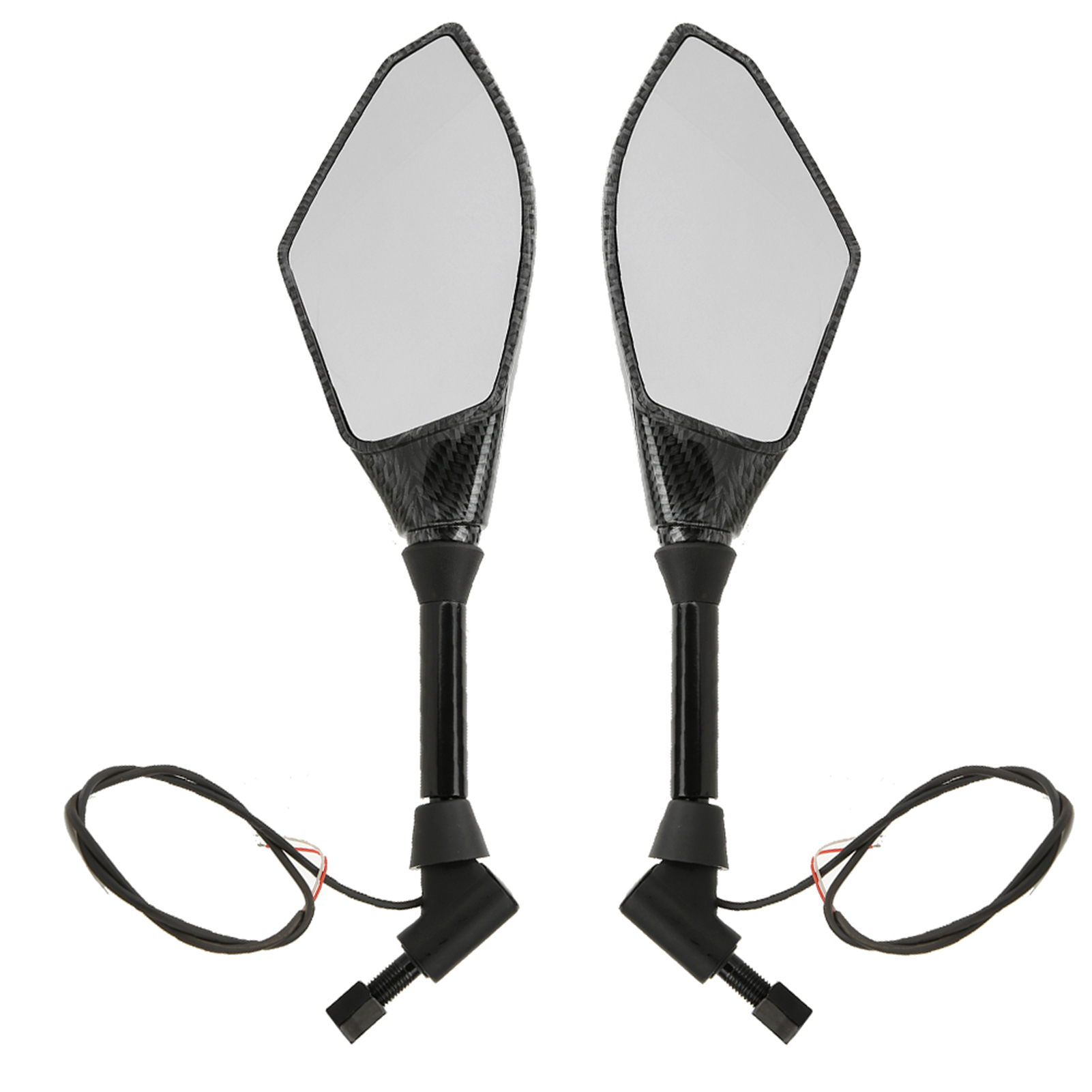 Led-motorradseitenspiegel Mit Integrierten Blinkern, Kompatibel Mit 10-mm-lenkern