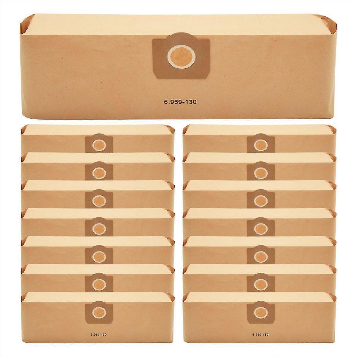 15 Staubsaugerbeutel Für Filter 6.959-130.0, Ersatzfilterpackung Für Staubsauger, Staubbeutel, Kompatibel Mit Ausgewählten Modellen, Standardgröße, Für Den Hausgebrauch