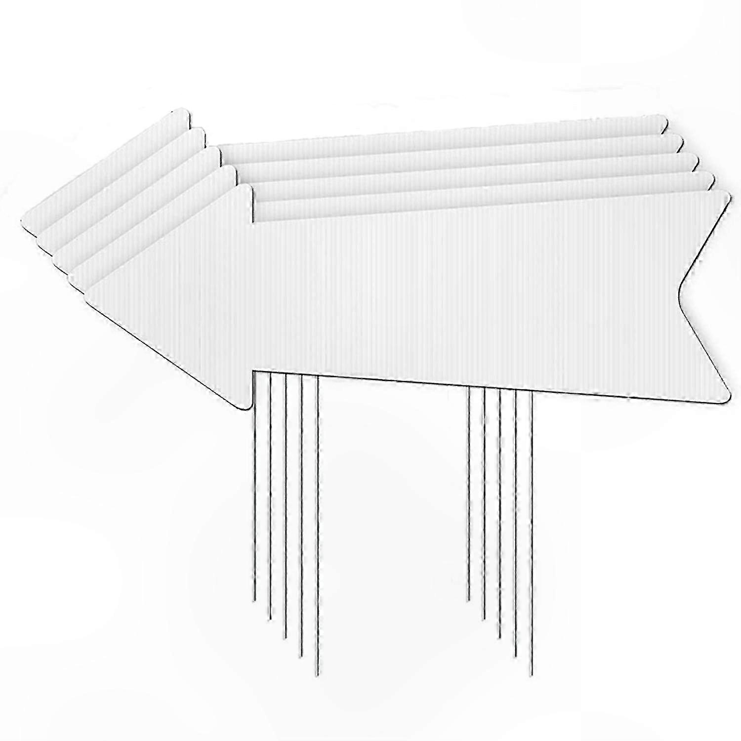 Packung Mit 1 Oder 5 Leeren Pfeilschildern Zur Diy-partyplanung, Stabile Pfähle Für Garten Und Rasen, Langlebige Außenschilder