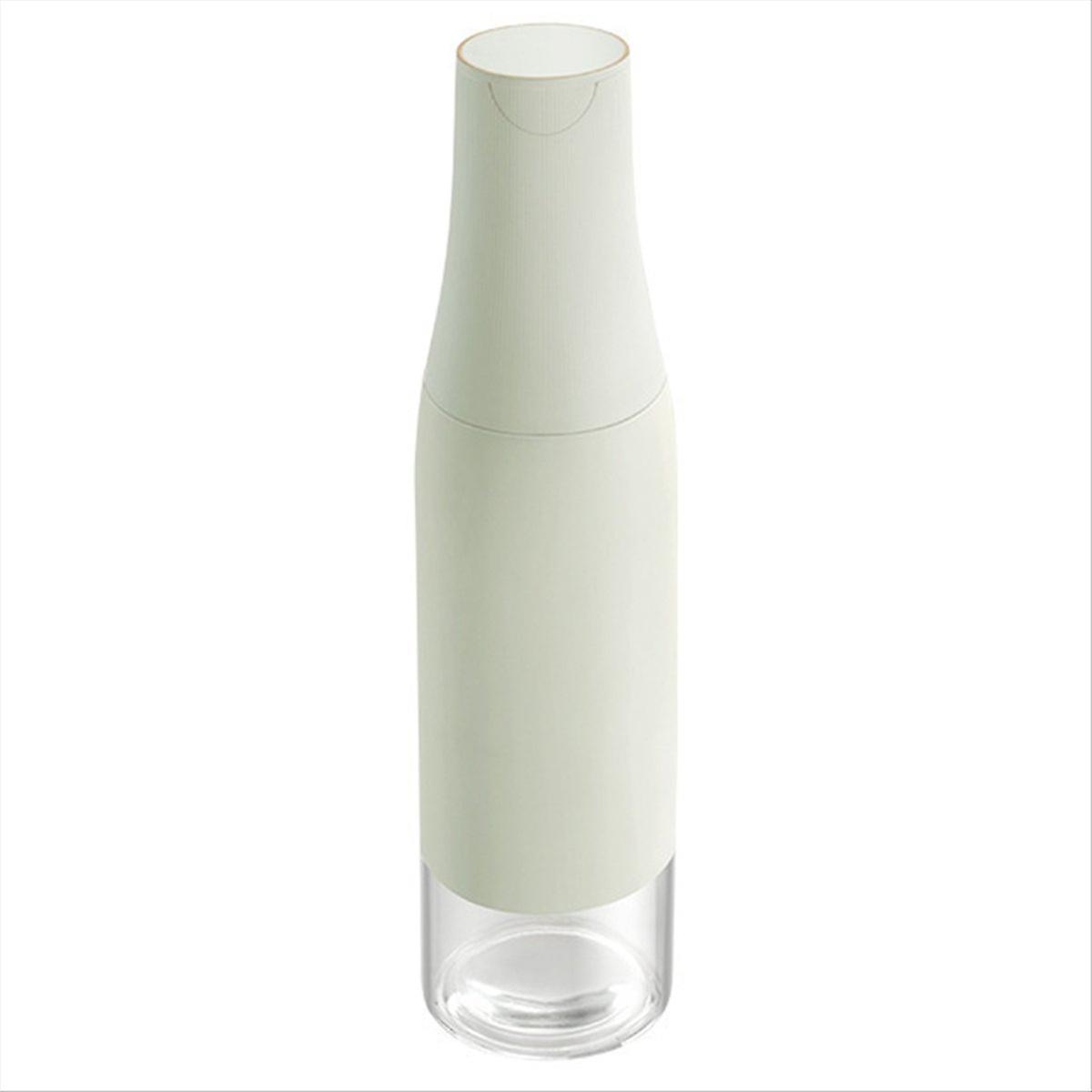 Grüne Glasflasche Mit Automatischem Ausgießer, Olivenöl- Und Gewürzspender, Wiederverwendbarer Küchenbehälter, 500 Ml, Praktisch Und Tropffrei