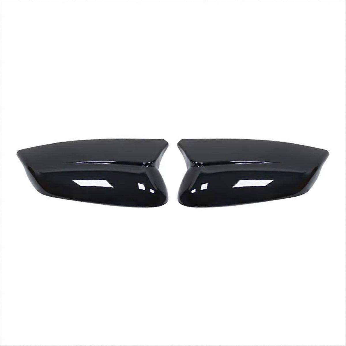 Hochglänzende Schwarze Außenspiegelabdeckung Aus Kohlefaser Für Autos – Außenspiegelgehäuse Hinten, Ersatzgehäuse, Hochglanzfinish, Autozubehör