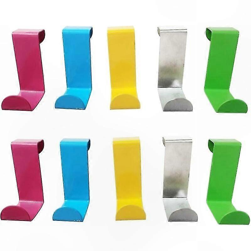 Set Mit 10 Wendbaren Haken, Multifunktionale Haken Für Möbel- Und Stuhltüren, Für Küche, Bad, Büro Und Zuhause