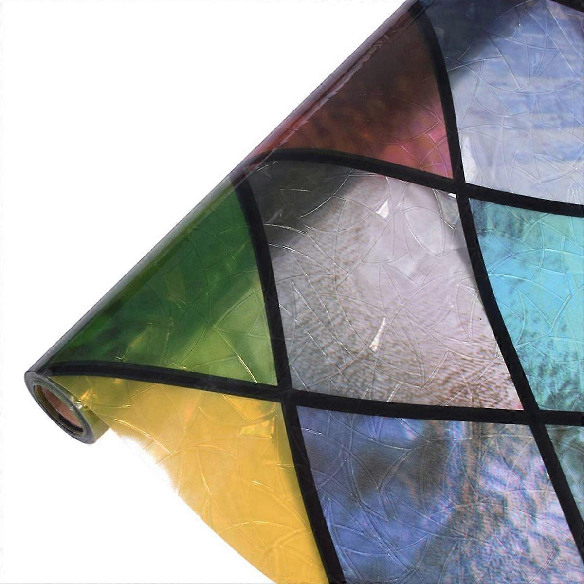 Sichtschutzfolie Für Fenster, 3d-aufkleber Ohne Klebstoff, 45 Cm, Wohndekoration