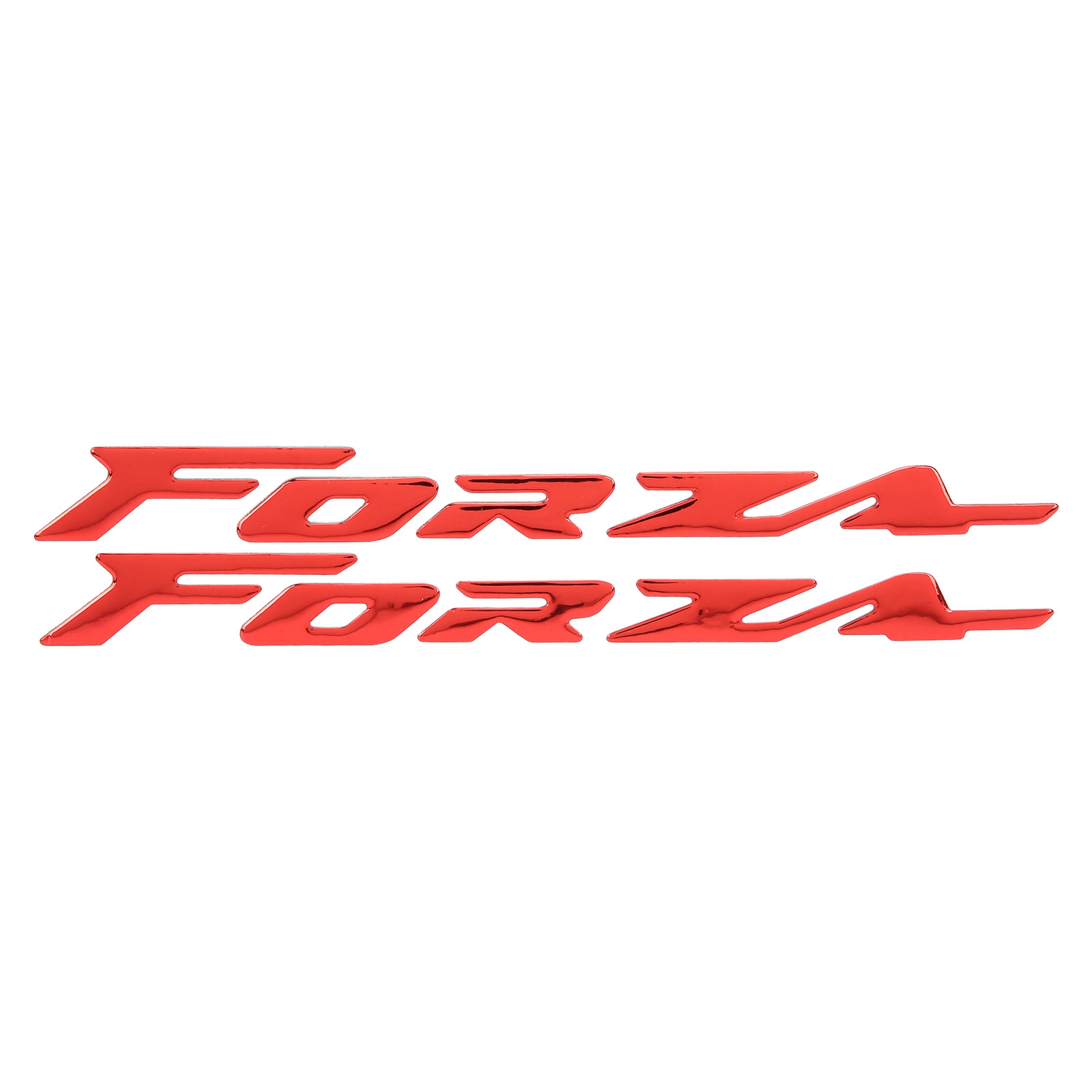 3d-selbstklebeset Für Honda Forza 300/125/250 Motorradverkleidung - Erhabene Rote Embleme (paar)