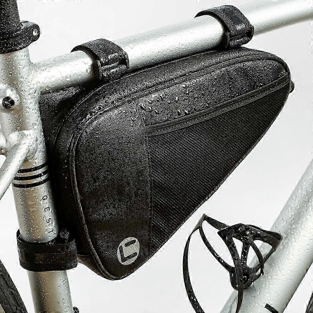 Wasserdichte Und Robuste 1-liter-dreieck-fahrradrahmentasche Für Mountainbikes Und Rennräder, Reißfeste Aufbewahrung Für Fahrradzubehör