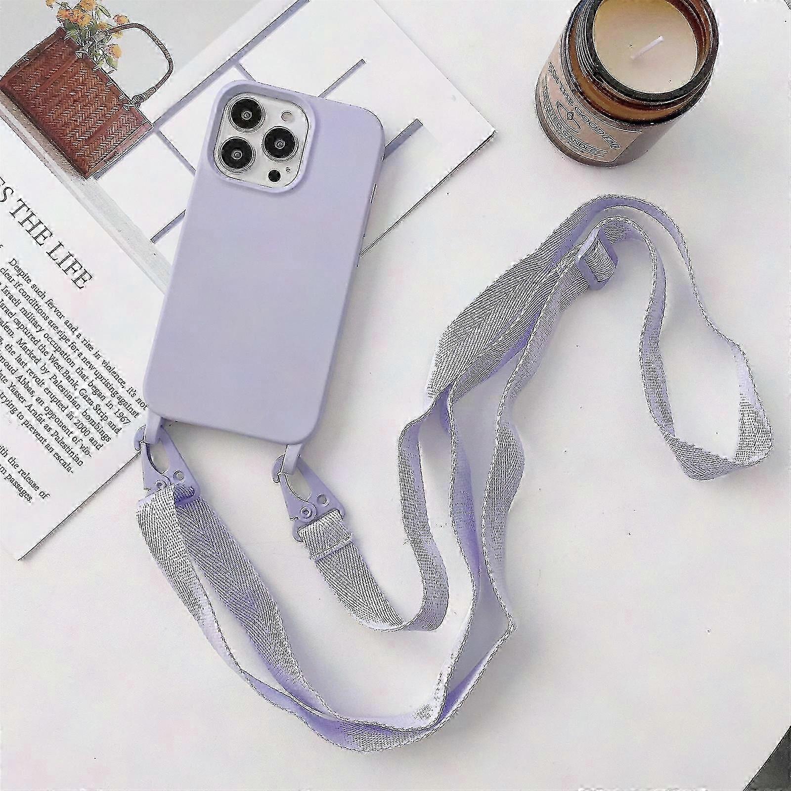 Silikonhülle Mit Breitem Band Für Iphone 13, Verstellbarer Riemen, Weiche Schutzhülle, Praktisches Zubehör, Matte Oberfläche, Optimale Sicherheit, Elegantes Design.