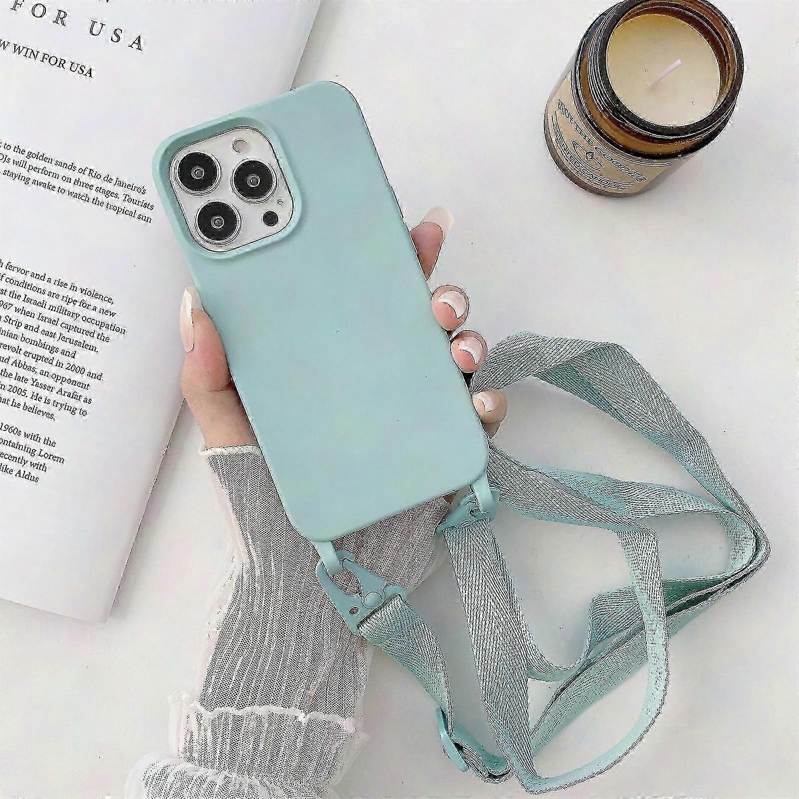 Silikonhülle Mit Breitem, Verstellbarem Band Für Iphone 13, Schlanker Und Leichter Schutz, Weiche, Rutschfeste Hülle, Praktisches Accessoire Mit Komfortabler Handschlaufe, Elegantes Design, Kompatibel