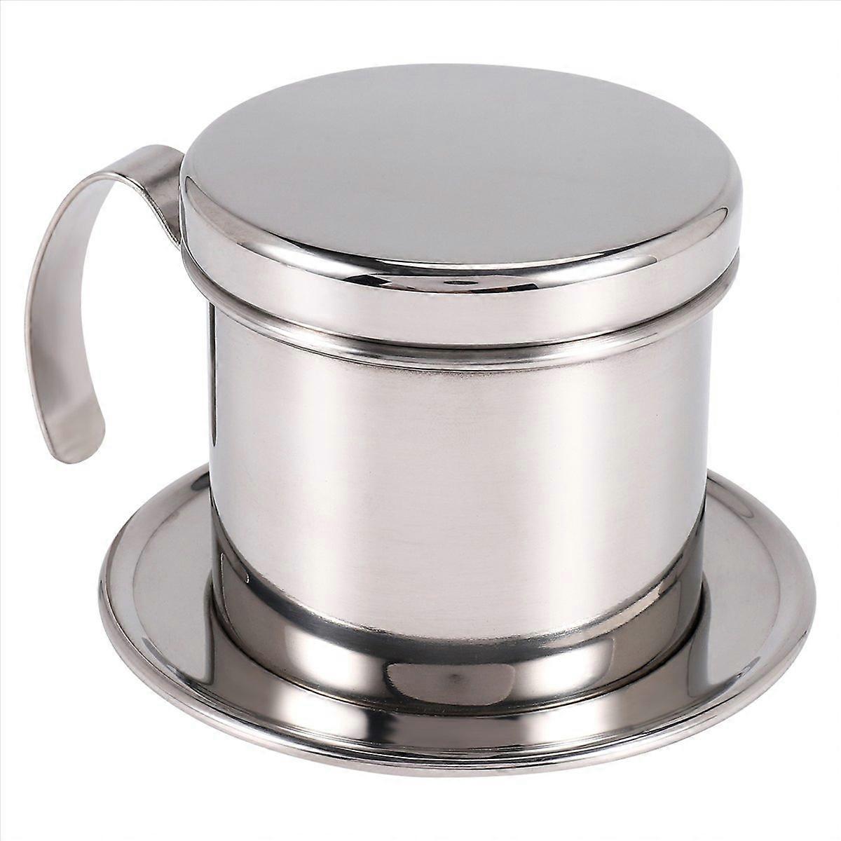 Vietnamesischer Kaffeefilter, Manueller Filter Für Filterkaffeemaschinen, Messbecher Aus Edelstahl, Traditionelles Brühzubehör, Ideal Für Espresso Und Schwarzen Kaffee, 1 Stück, Für Den Gebrauch Zu Ha
