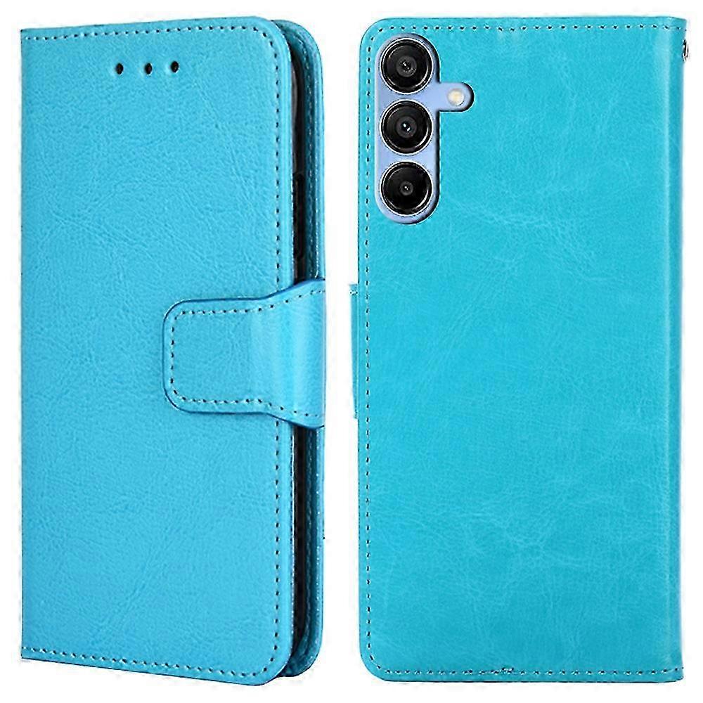 Leder-schutzhülle Mit Kartenfach Für Galaxy A15 4g/5g, Schwarz, Mit Ständer Und Kartenhalter