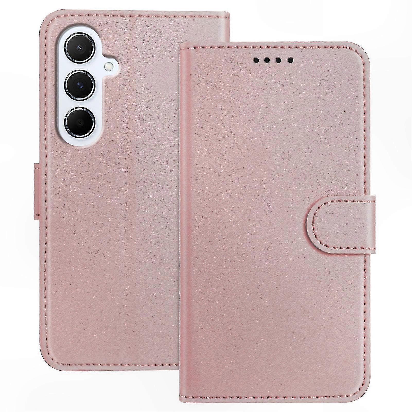 Leder-wallet-hülle Mit Standfunktion Für Galaxy A17, Stoßfeste Handyhülle, Einfarbig, Kompatible Version