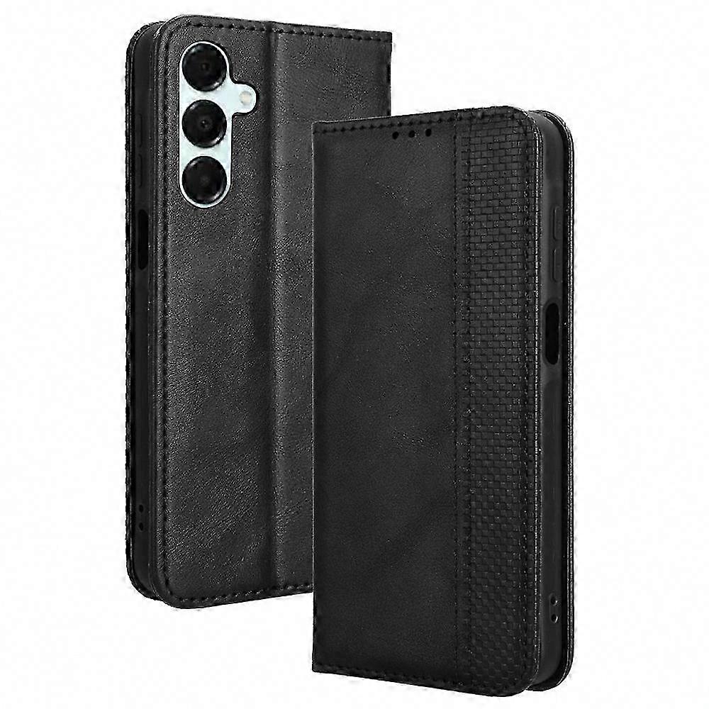 Retro-lederhülle Für Galaxy A16 5g/4g, Brieftaschenhülle Mit Ständer, Vintage-textur, Robuster Schutz