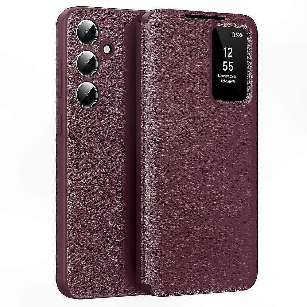 5g Leder-handyhülle Mit Kartenhalter, Praktischem Sichtfenster, Hochwertiger Verarbeitung, Rundumschutz, Elegantem Und Praktischem Design, Universell Kompatibel, Passgenau, Robust Und Langlebig.