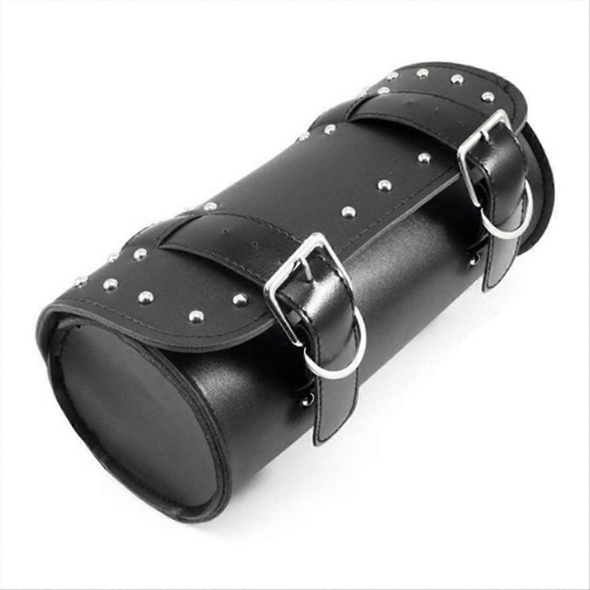 Universelle Motorradtasche Aus Pu-leder, Aufbewahrungsmöglichkeiten Für Lenker Und Vordergabel