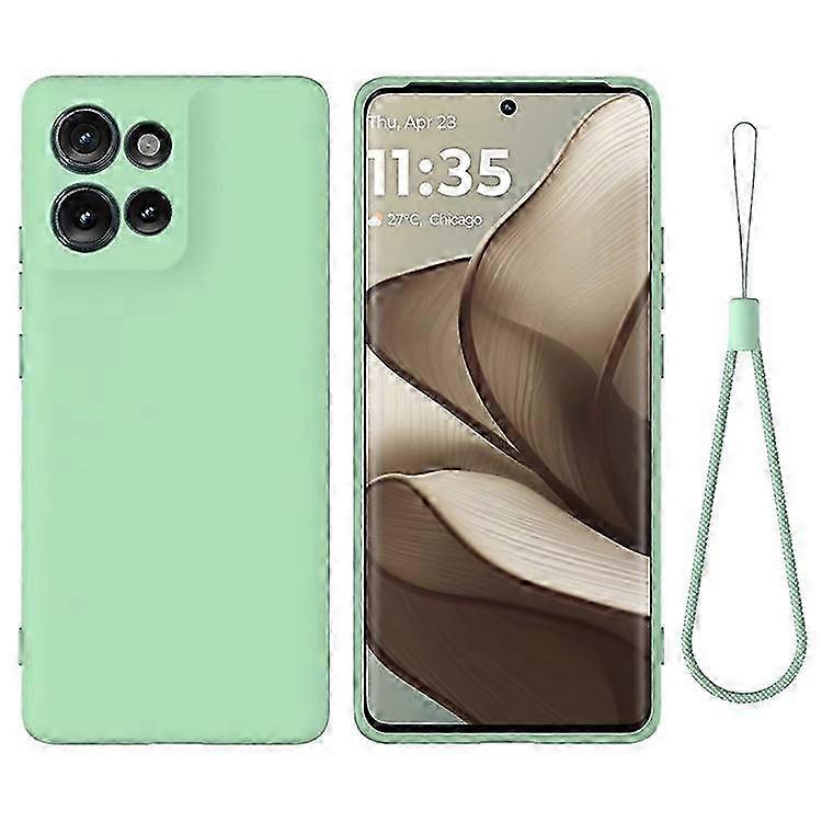 Motorola Edge 50 5g Flüssigsilikonhülle, Kratzschutz, Inklusive Tragegurt, Stoßfeste Softcase, Soft-touch-oberfläche, Stilvolles Handy-accessoire, Verstärkter Griff, Schlanke Und Leichte Smartphone-hü