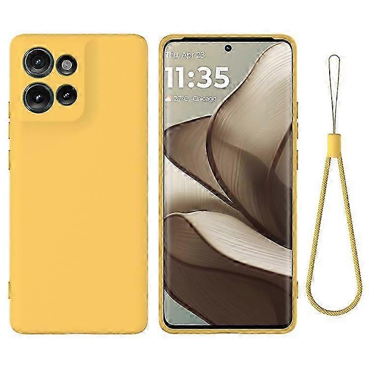 Motorola Edge 50 5g Flüssigsilikonhülle, Kratzfest Mit Integrierter Handschlaufe, Schlanke Und Robuste Hülle, Handy-zubehör