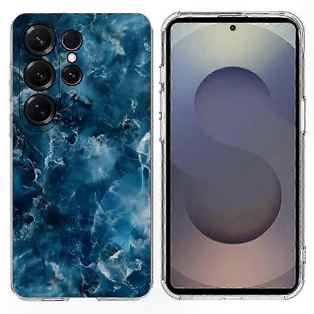 Galaxy S24 Ultra Schutzhülle Aus Weichem Tpu Mit Marmormuster, Ultradünn Und Rutschfest, Stoßfest, Elegante, Strukturierte Rückseite Für Samsung S24 Ultra