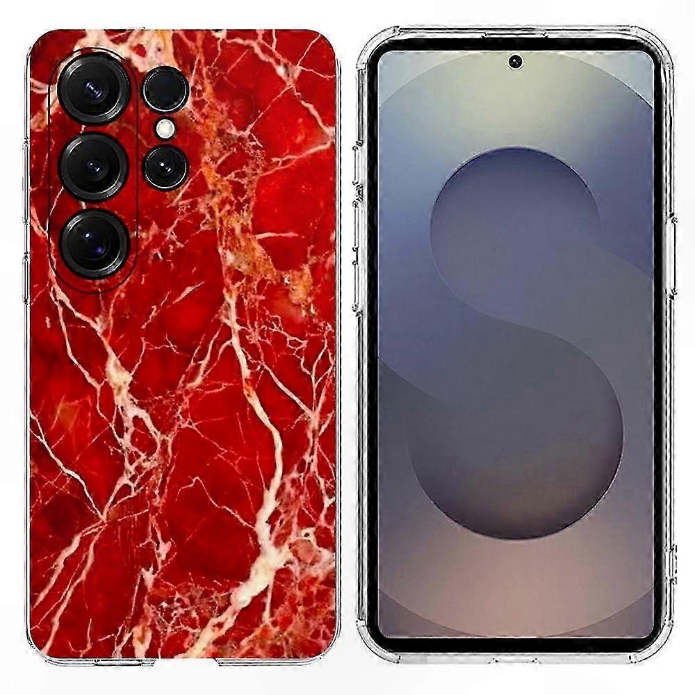 Galaxy S24 Ultra Schutzhülle Aus Weichem Tpu Mit Marmormuster, Schlanke, Stoßfeste Schutzhülle Mit Strukturierter Oberfläche, Leichte Und Robuste Hülle Für Samsung S24 Ultra