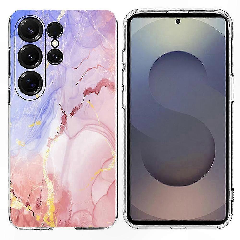 Galaxy S24 Ultraweiche Tpu-hülle Mit Marmormuster, Schlanke Und Rutschfeste Hülle, Robuster Smartphone-schutz, Schwarz-weiße Hülle Mit Eleganter Textur
