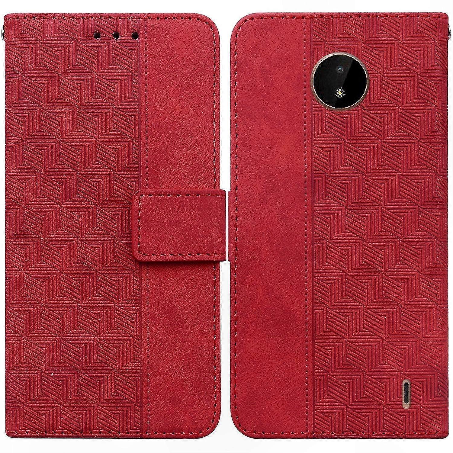 Emed Echtleder-schutzhülle Mit Geometrischem Muster Für C20 Und C10, Elegante Schutzhülle, Hochwertige Verarbeitung, Kompatibel Mit Den Modellen C20/c10, Strukturiertes Design, Robust Und Edel