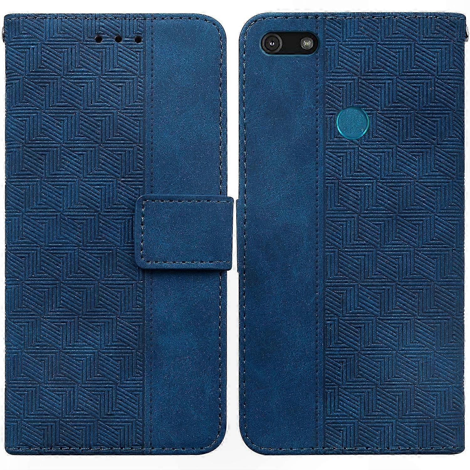 Moto E6 Play Hülle Aus Geometrisch Geprägtem Leder, Schützende Handyhülle, Strukturierte Oberfläche, Robust Und Elegant, Strapazierfähige Rückseite, Hochwertiges Handy-zubehör, Leichte Und Langlebige