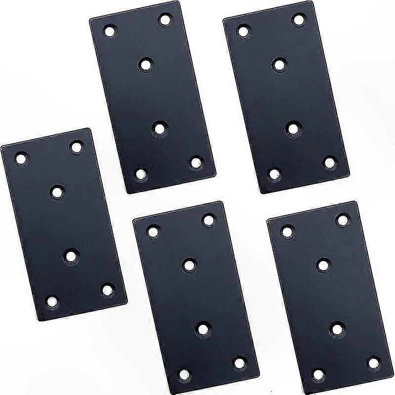 Flache Befestigungswinkel, 5er-set, 100 X 50 X 2 Mm Stahlplatten, Für Möbelreparatur Und Strukturelle Verstärkung