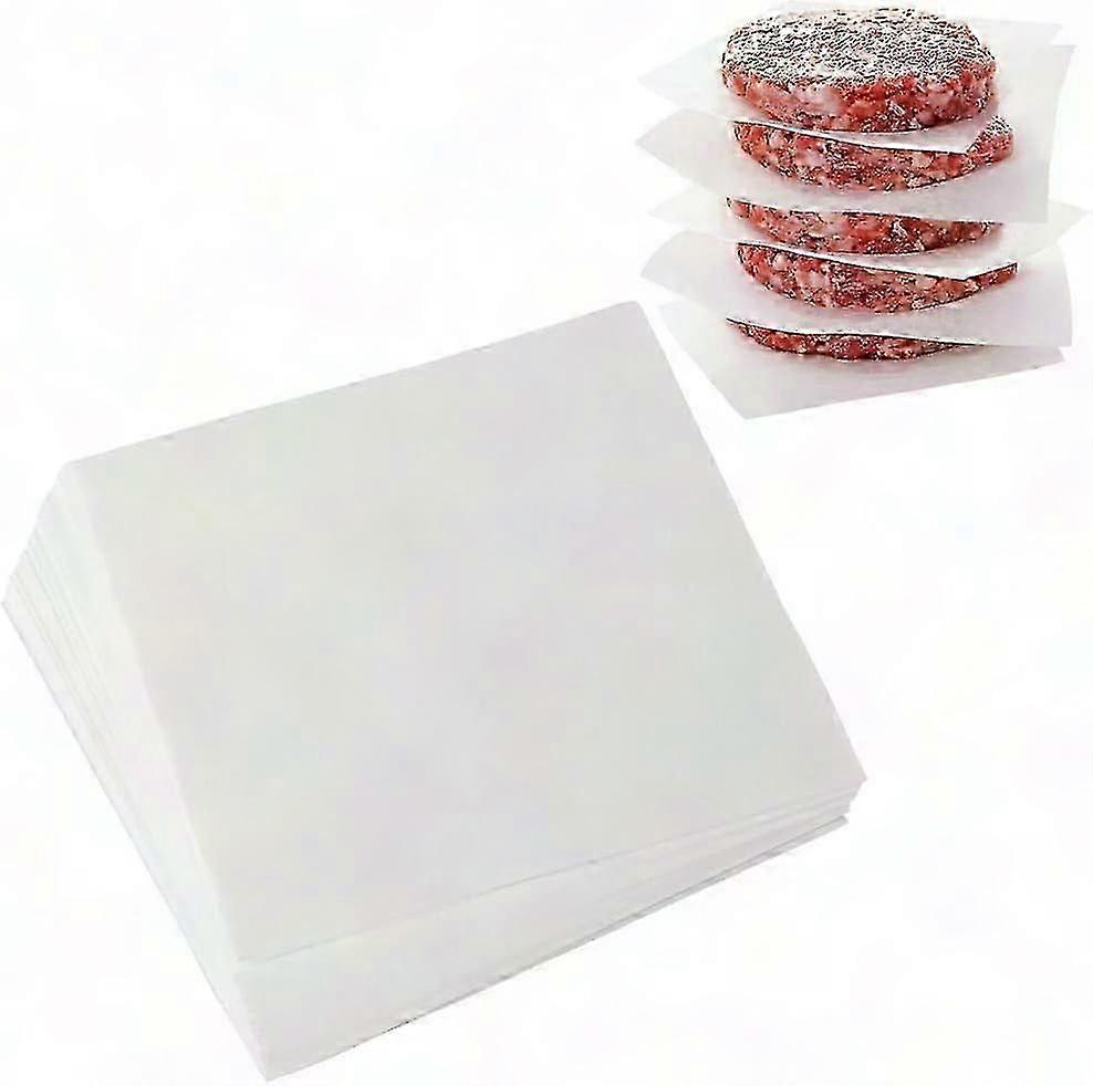 Burger-backpapier, 300 Stück, 10 X 10 Cm, Antihaftbeschichtetes Pergamentpapier, Wachspapierquadrate Für Sandwiches, Backen Und Lebensmittelbasteln
