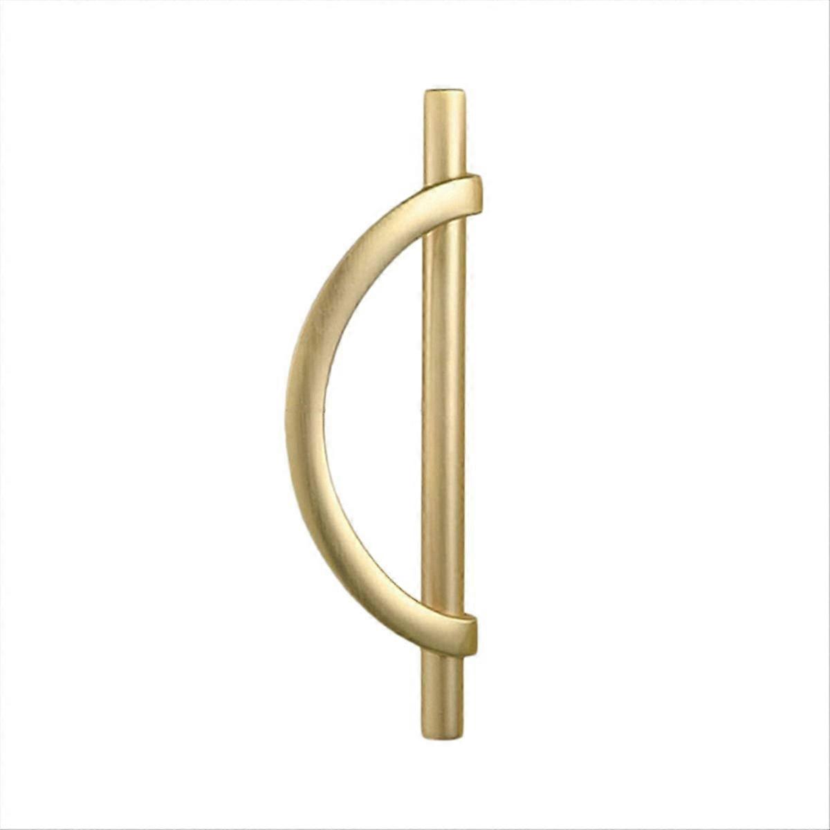 2 Goldene, Halbmondförmige Möbelgriffe, Schubladengriffe Aus Legierung, Schrankbeschläge, Goldfinish, 2er-pack