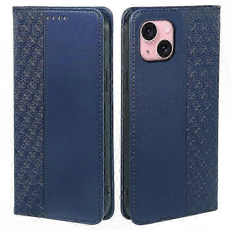 Leder-wallet-hülle Mit Vierblättrigem Kleeblattmuster Für Iphone 14, Schutzhülle Mit Ständer Und Magnetverschluss