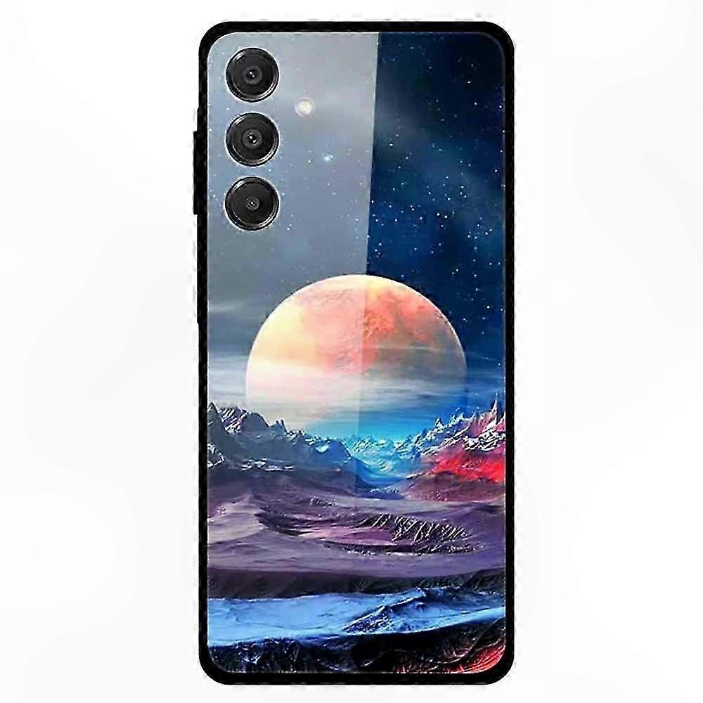 Schutzhülle Aus Gehärtetem Glas Mit Aufgedrucktem Design Für Galaxy A16 5g/4g, Stoß- Und Kratzfeste Rückseite, Elegantes Design, Modell A16, Handy-zubehör