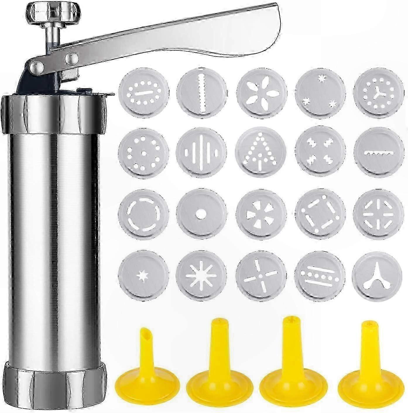 Ausstechformen-set Aus Edelstahl Mit 20 Formen Und 4 Tüllen Zur Kreation Origineller Kekse