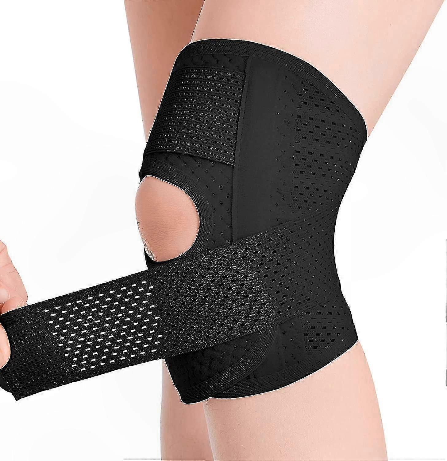 Verstellbare Knieorthese Mit Seitlichen Stabilisatoren Zur Unterstützung Von Meniskusrissen, Des Vorderen Und Medialen Seitenbandes, Zur Linderung Von Arthrose Und Gelenkschmerzen, Atmungsaktive Kompr