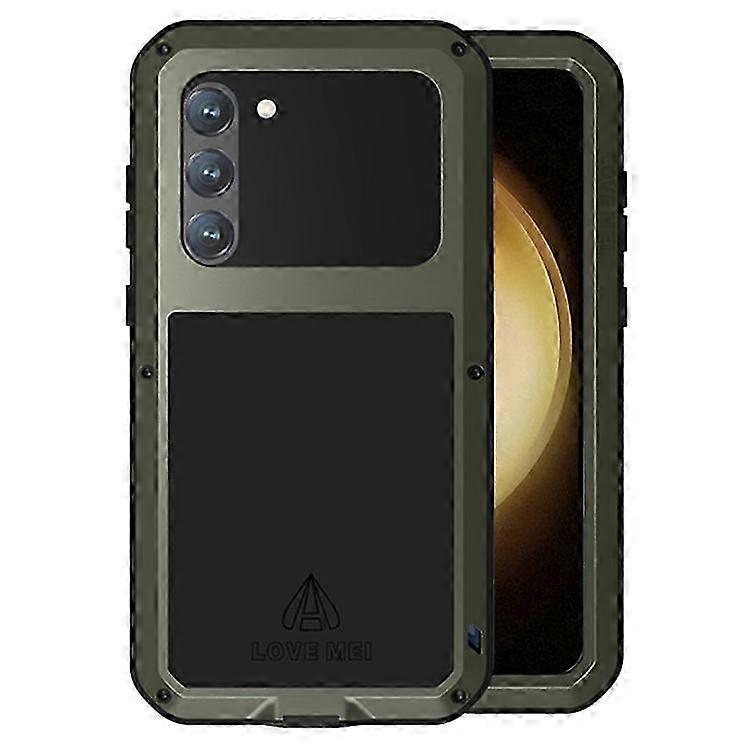 Love Mei Hülle Für Galaxy S23+: Verstärkter Silikon- Und Metallschutz, Inklusive Gehärtetem Glas, Robuste Und Stoßfeste Hülle