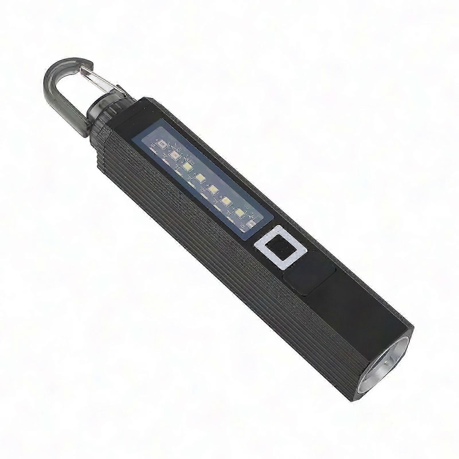 Ultrahelle Led-taschenlampe, Hohe Lichtleistung, Usb-aufladbar, 3 Modi, Eingebauter Haken, Ideal Für Camping, Wandern, Angeln, Jagen, Tragbar Und Langlebig.